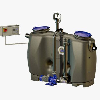 Fettabscheider EasyClean free mit Schauglas und Schaltgerät