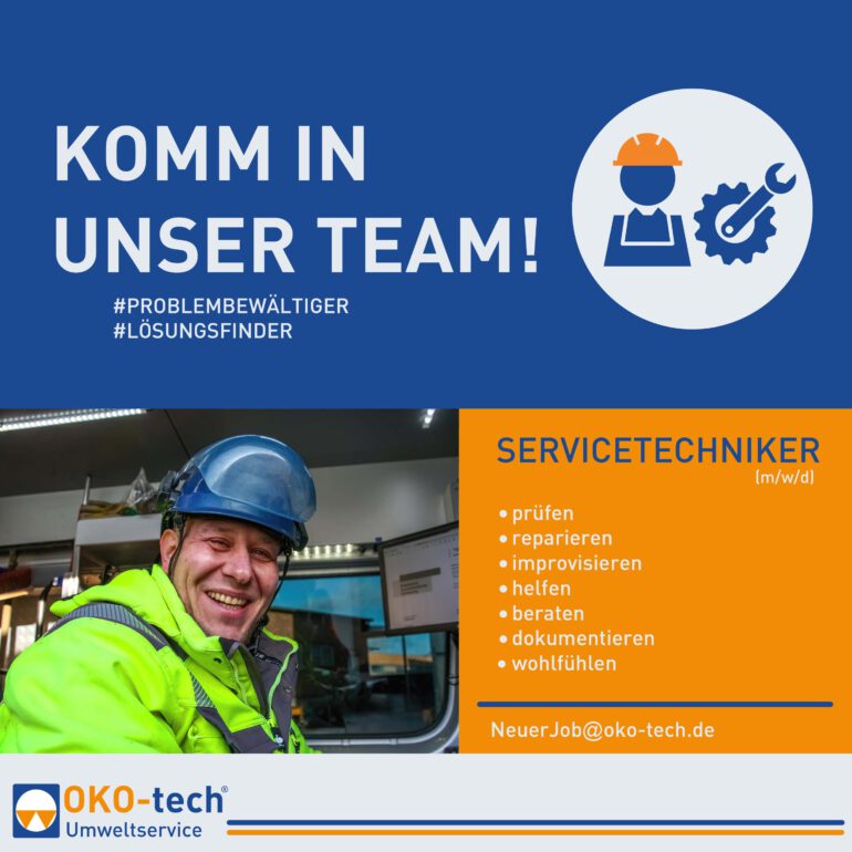 Servicetechniker als Icon und Foto eines Mannes in Arbeitskleidung und Helm