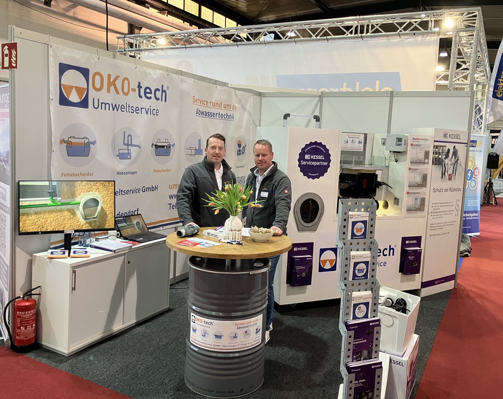 Messestand OKO-tech Umweltservice auf der Haus und Energie in Hameln 2024